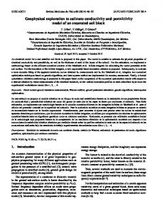 Geophysical exploration to estimate conductivity ... - SciELO (Mexico)