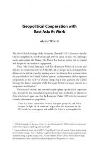 Geopolitical Cooperation with East Asia At Work