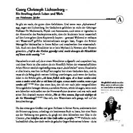 Georg Christoph Lichtenberg. Ein Streifzug durch Leben und Werk