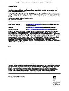 Geosphere - Climate Dynamics Group