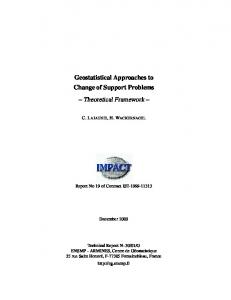 Geostatistical Approaches to Change of Support ... - Semantic Scholar