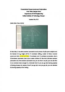 Geotechnical Measurements and Explorations Prof ...