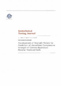 Geotechnical Testing Journal