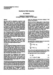 Geothermal fluid dynamics