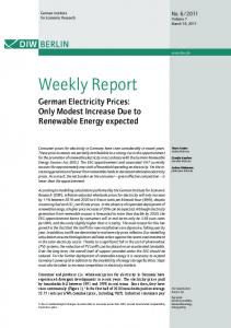 German Electricity Prices - DIW Berlin