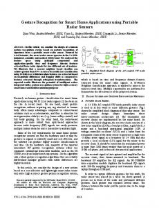 Gesture Recognition for Smart Home Applications Using ... - IEEE Xplore