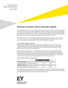 Getting on board: 2013 mid-year update