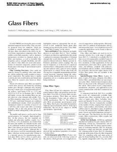 Glass Fibers - ASM International