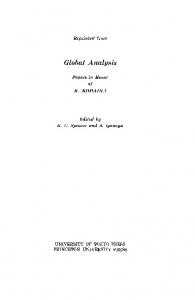 Global Analysis - Semantic Scholar