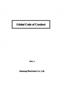 Global Code of Conduct