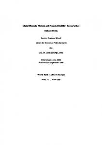 Global Financial Markets and Financial Stability: Europe's ... - CiteSeerX