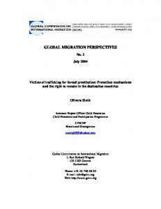 global migration perspectives - International Organization for Migration