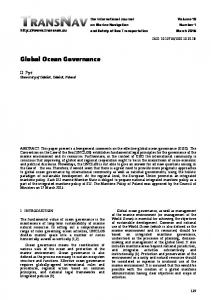 Global Ocean Governance - TransNav Journal