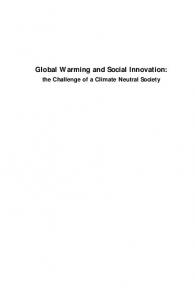 Global Warming and Social Innovation