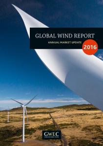 Global wind Power Report 2016 - Indian Wind Turbine Manufacturers ...