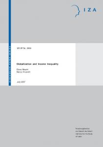 Globalization and Income Inequality