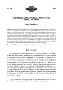 Globalization, Tourism and Cities: Pros and Cons