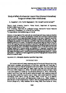 Glomus intraradices - Agronomy Research