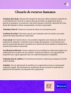 Glosario de recursos humanos