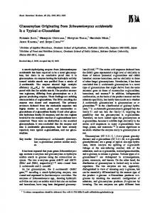 Glucoamylase Originating from Schwanniomyces ... - J-Stage