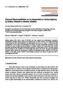 Glycerol Electrooxidation on Au Supported on Carbon Spheres by ...