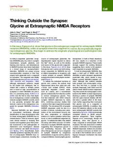 Glycine at Extrasynaptic NMDA Receptors