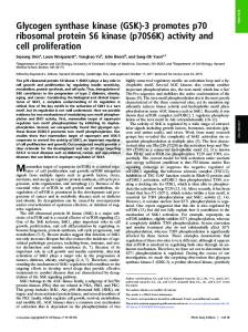 Glycogen synthase kinase - PNAS