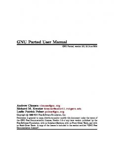 GNU Parted User Manual