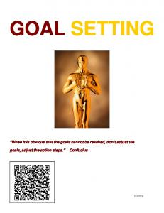 Goal Setting Workbook - Citrus College