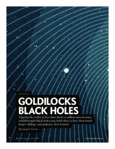 GOLDILOCKS BLACK HOLES