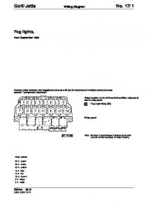 Golf/Jetta No. 17/1 Fog lights