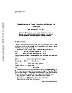 Good Gradings of Simple Lie Algebras