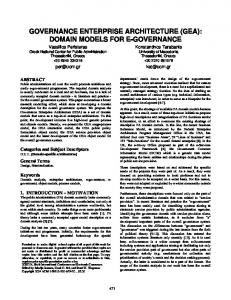 governance enterprise architecture (gea): domain ... - Semantic Scholar