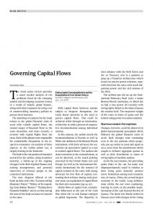 Governing Capital Flows