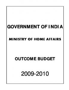 GOVERNMENT OF INDIA