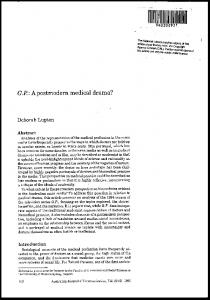 GP: a postmodern medical drama?