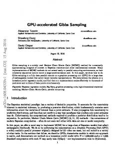 GPU-accelerated Gibbs sampling - arXiv