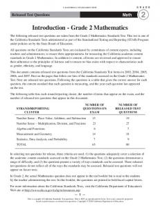 Grade 2 Mathematics