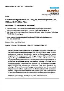 Graded-Bandgap Solar Cells Using All