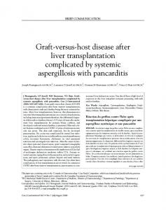 Graft-versus-host disease after liver transplantation ... - Hindawi