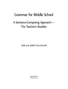 Grammar for Middle School