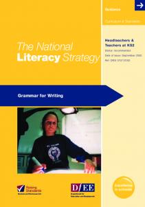 Grammar for writing - schoolslinks.co.uk