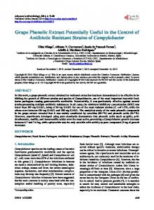 Grape Phenolic Extract Potentially Useful in the Control of Antibiotic ...