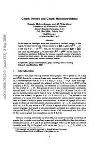 Graph Powers and Graph Homomorphisms