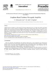 Graphene-Based Terahertz Waveguide Amplifier - ScienceDirect