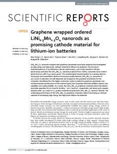 Graphene wrapped ordered LiNi0.5Mn1.5O4