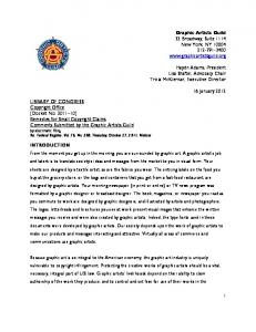 Graphic Artists Guild Comment Letter