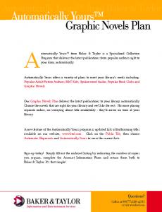 Graphic Novels Plan - Baker & Taylor