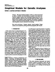 Graphical Models for Genetic Analyses - Semantic Scholar