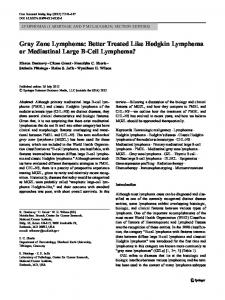 Gray Zone Lymphoma - Springer Link